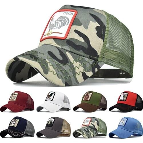 Cotton Casual Baseball Cap men women animal embroidered Hat Street Style Hip Hop adjustable Hats Outdoor girl sun hat Gorras