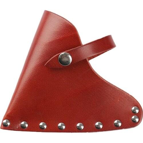 Digger Ax Cover Axe Hatchet Blade Head Sheath Carrier Belt Holster PU Genuine Leather for Garden Metal Detecting Digging Tools