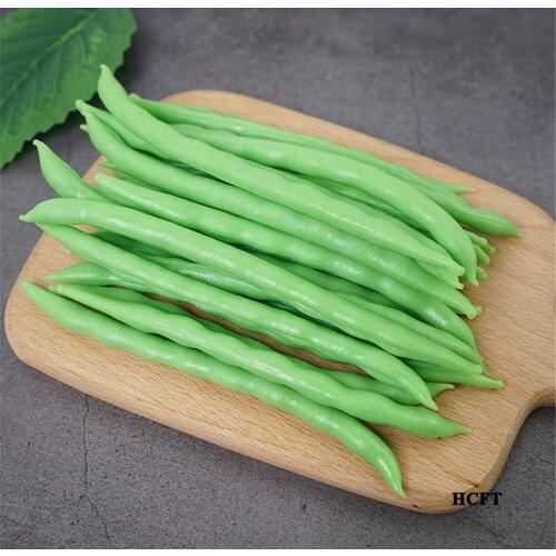 Fake artificial vegetables Kitchen dining room hall hotel restaurant store shop decoration long string green bean peas model