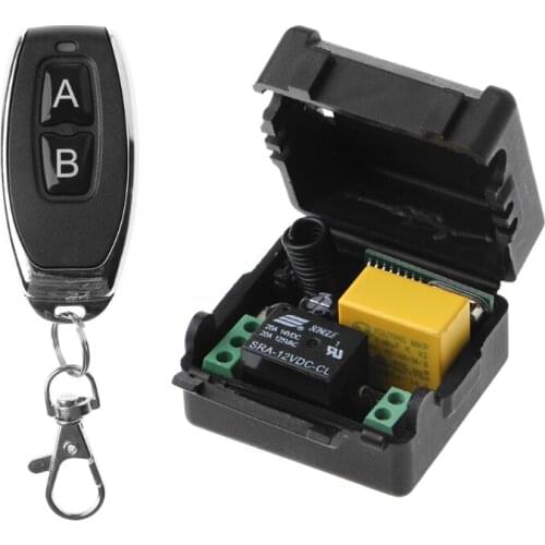 K5DB AC 220V 10A 1CH RF 433MHz Wireless Remote Control Switch Receiver + Transmitter Kit
