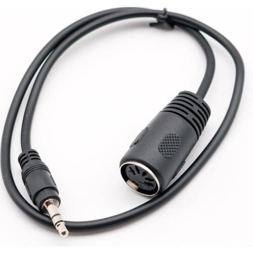 DIN to 3.5mm Cable 5 Pin DIN Female to 3.5mm Male SmartPhone AUX Headphone Stereo Jack Adapter Input Cable 1m 50cm 1.5m