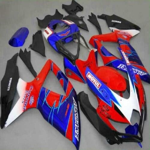 ABS Fairings kits For GSXR600 GSXR750 08 09 10 R600 R750 K8 GSX-R600 GSXR 600 750 2008 2009 2010 red blue white black purple