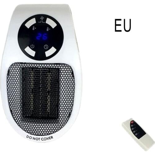 Mini Heater Portable Electric Space Heater Home Office Desktop Hot Air Heater Remote Quick Heat Thermostat