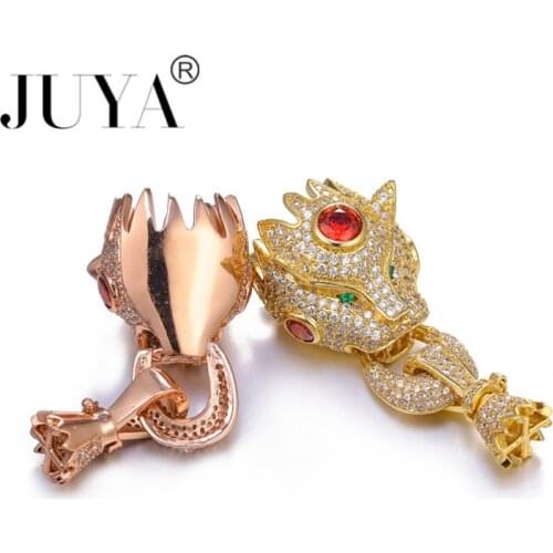 Fashion Jewelry Vintage Zircon Leopard Floating Charms For Jewelry Making Big Copper Micro Pave Animal Charms Pendants Diy Gifts