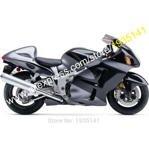 Moto Hull For Suzuki Hayabusa GSX-R1300 1999-2007 GSX-R1300 99-07 GSXR1300 Black Sliver Sportbike Fairings (Injection molding)