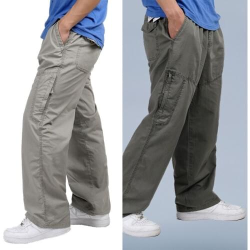 New Arrival Summer Loose Thin Men Overalls Young Mens Long Pants Fashion Pure Cotton Super Large Trousers Size M-4XL 5XL 6XL