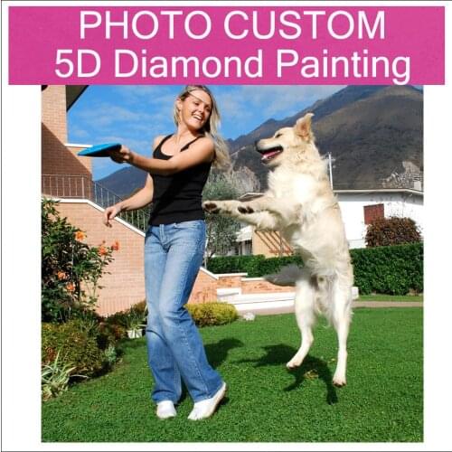 XIAOYU Photo Customization 5D DIY Full Square/round Diamond Painting Mosaic Cross Stitch Kit Wall Decoration Pendant