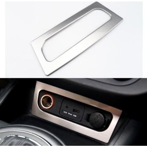 Car cigarette lighter panel stainless steel decoration sequins for KIA SPORTAGE R SL 2011 2012 2013 2014 ACCESSORIES