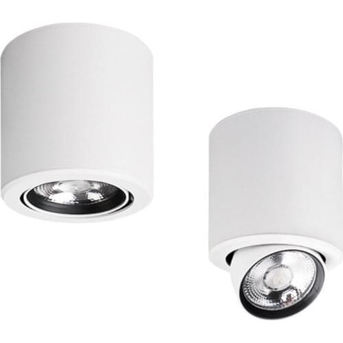 Surface mounted downlight 7W 220V CRI＞85, 360° rotating folding surface mounted ceiling light COB downlight Nordic decorative li