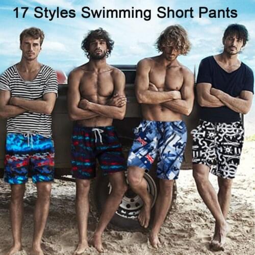 Plus Size S-3XL Men Swimwear bañador hombre Print Mens Swimming Shorts Micro-Elastic Swim Briefs Beach Wear