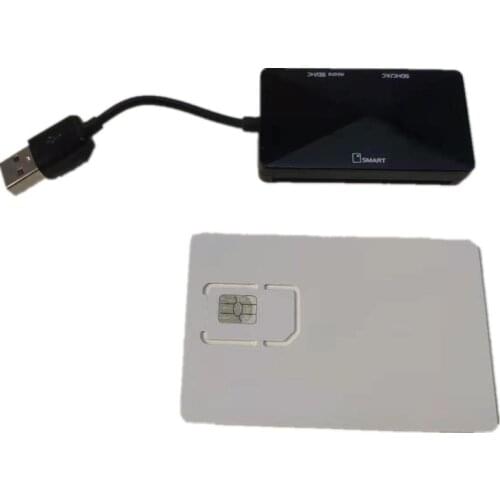 GN SIM SIM Reader Writer Mini Nano Micro 2FF, 3FF, 4FF SIM Card Programmable Blank LTE USIM 4G Card WCDMA GSM with Sim software