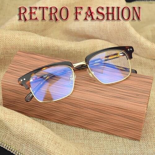 Vintage glasses frame men retro 2019 brand nerd myopia computer oculos de grau eye glasses frames for women optical glasses