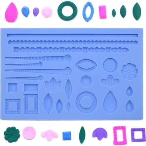 Wedding Jewelry Silicone Fondant Molds Euro Baroque Scroll Relief Border Moulds Polymer Clay Plaster Mold Cake Decorating Tools