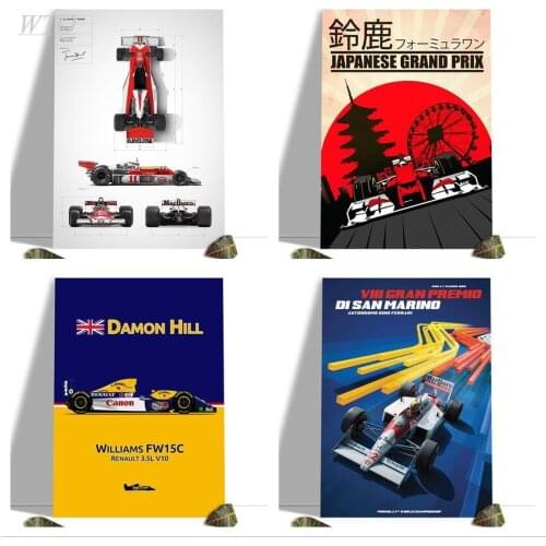 Ayrton Senna F1 Formula Mclaren World Champion High Quality Canvas Painting Wall Decor Wall Art Picture Room Decor Home Decor