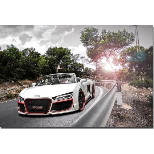 1 Piece Canvas Painting R8 Supercar HD Poster Wall Art Pictures Print for Living Room