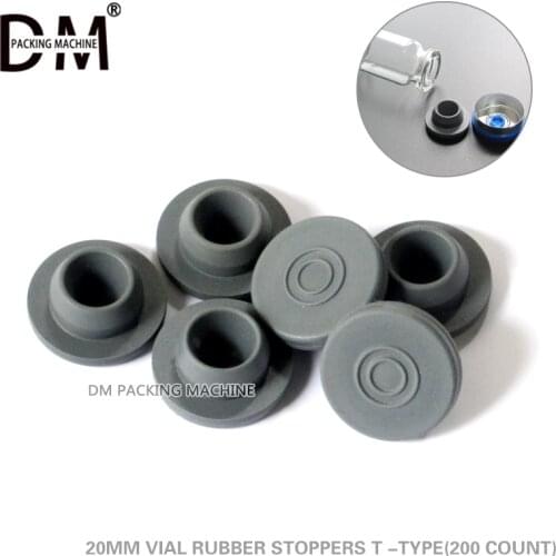 200pcs/lot 20mm Butyl Rubber Stopper Plug For Medical Glass Bottle Vials Rubber Sealing Injection Vials Stopper