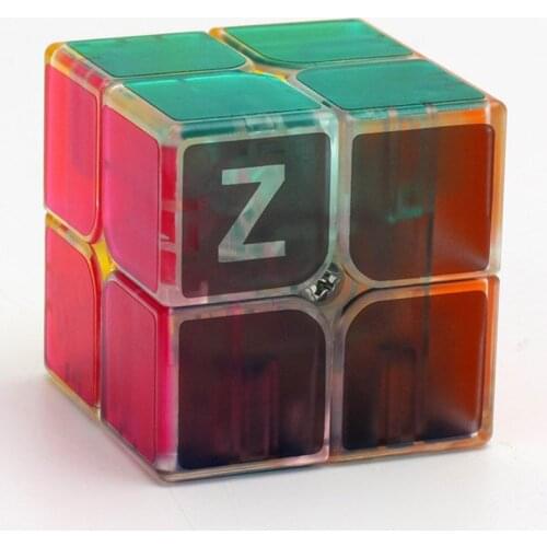 2x2x2 Speed Magic Cube Creative Scrub Transparent Scrub Stickers for Childrens Adults Puzzle Cubes Anti Stress Toys