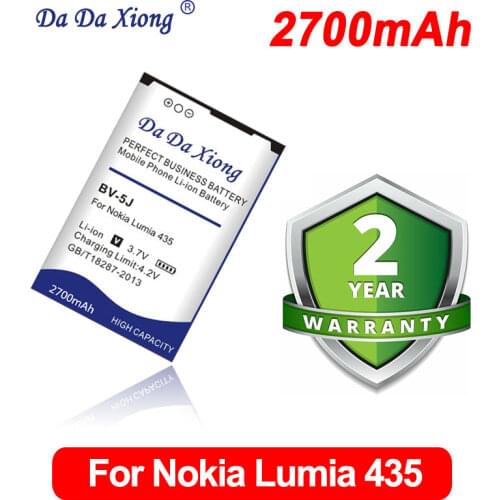 Da Da Xiong high capacity 2700mAh BV 5J BV-5J BV5J Li-ion Phone Battery for Microsoft Nokia Lumia 435 532 RM1069 1071 Battery