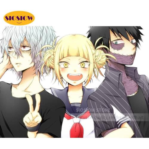 Embroidery 5D Diamond My Hero Academia Cross Stitch Painting Home Decor Animation Role Full Square Drill Pictures Handmade Wall