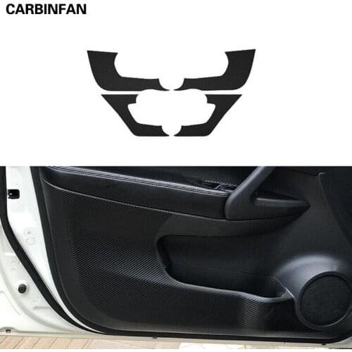 Car Styling Side Door Inner Decal Anti-kick Protective Carbon fiber Flim Stickers For Nissan X-Trail X Trail 2014-2019