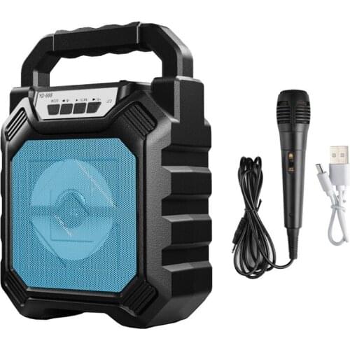 Bluetooth Speaker Outdoor Portable Ktv Tf Usb Aux Fm Function 4Inch Wireless Speaker for Home Karaoke