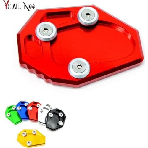 CNC motorbike Side Kickstand Stand Extension Plate For yamaha FZ6-S2 ABS 04-09 FZ6R 09-15 XJ6/ABS 09-15 MT-07 14-15 05 06 07 08