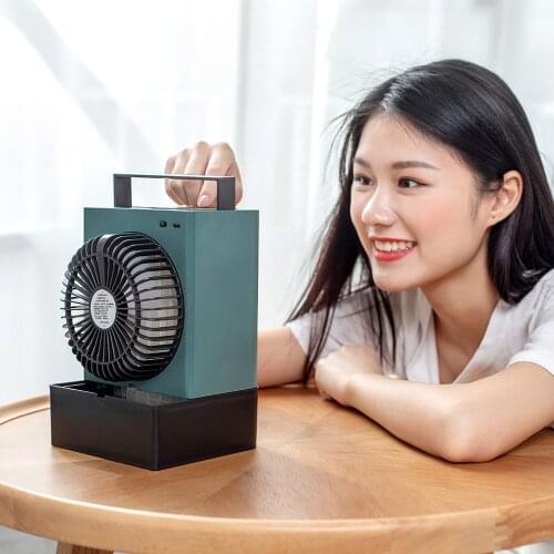 Home Appliances Portable negative ion air purifierfan with night light below zero wind cooler Rechargeable Wireless mini fan