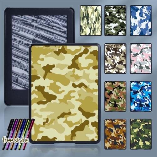 Tablet Case for Amazon Kindle 10th/8th Paperwhite 1 2 3 4 Tablet Plastic Anti-Dust Ultra-thin Rear Tablet Shell+Free Stylus