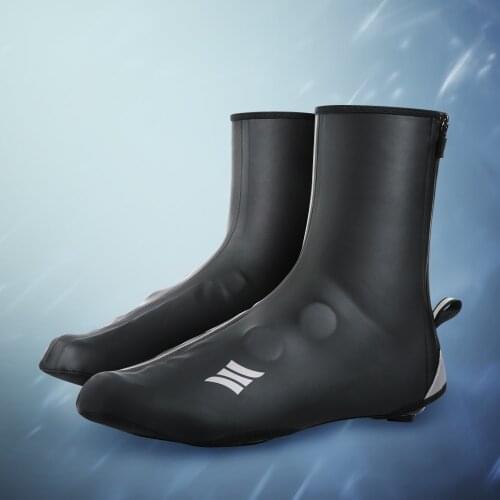 Santic Men Cycling Shoes Cover Windproof Rainproof Road Bike Shoes Cover Keep Warm Cycling MTB Reflective Asian Size K20MK179H