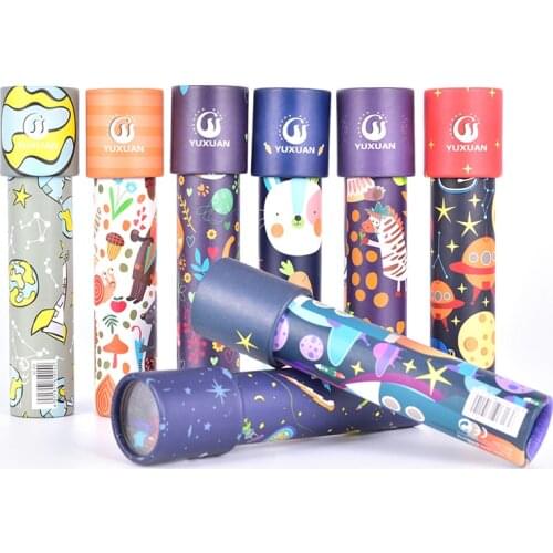 Colorful Cartoon 3D Kaleidoscope Magic Toddler Sensory Educational Toys Imaginative Fancy World For Kids Birthday Gift Random