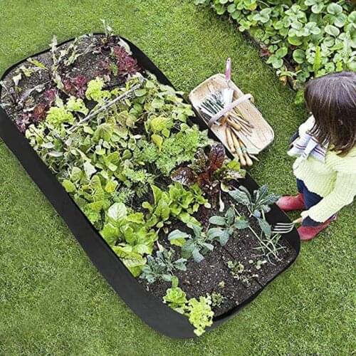 Felt Garden Grow Bag Outdoor Vegetable Planter Garden Pots Grow Bags Garden Living Bag Fabric Grow Pot Gardening Supplies