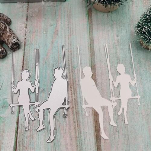 Swing couple Cutting Dies stamps and dies for card making Stencils For DIY Scrapbook paper craft knife mould blade punch dies