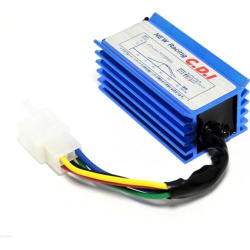 Aluminum New Blue Arrival Performance 6 Pin Racing CDI Box Ignition Coil For GY6 Scooter Moped 50cc-150cc
