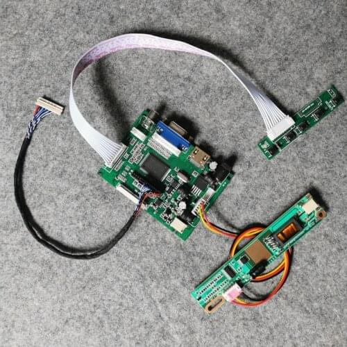VGA+2AV LVDS 20-Pin 1-CCFL panel drive controller board kit 1280*800 For LTN121AP02/LTN121AT02/LTN121W1 matrix LCD display