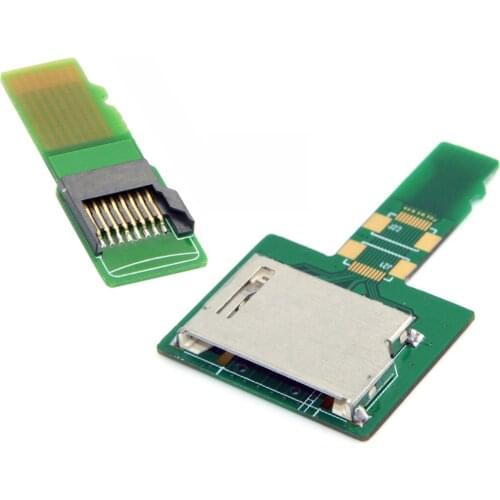 1Set SD TF Card Socket Female to Micro-SD TF Male Memory Card Kit Extension Adapter Testing Tools Extender