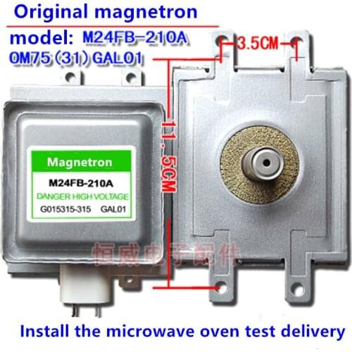 Magnetron M24FB-210A/OM75S(31)GAL01 Microwave oven accessories up and down 4 holes installation M24FB-210A/OM75S(31)GAL01
