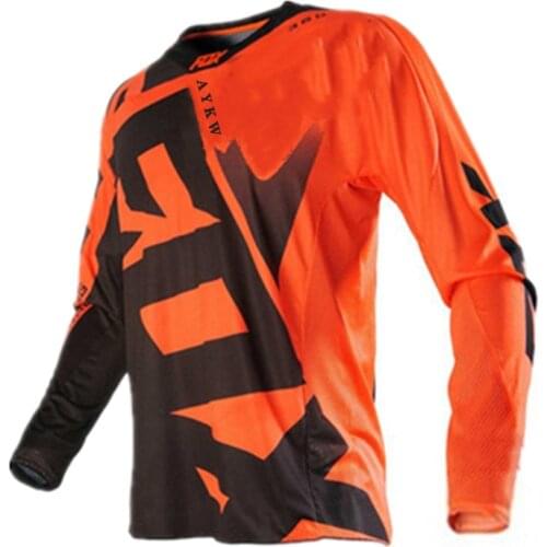 2021 Downhill Jerseys aykw fox Mountain Bike MTB Shirts Offroad Motorcycle Jersey Motocross Sportwear Clothing FOX bike