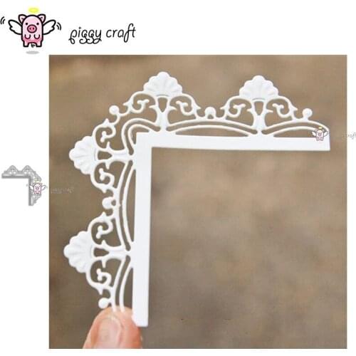 Piggy Craft metal cutting dies cut die mold Irregular lace frame Scrapbook paper craft knife mould blade punch stencils dies