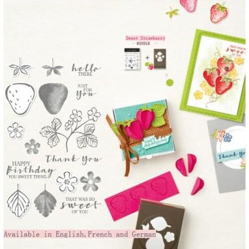 STRAWBERRY Metal Cutting Dies And Stamps Scrapbooking Stencil for Album Paper DIY Gift Card Decoration Embossing Dies New