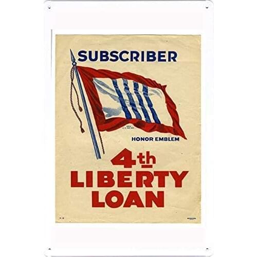 Nobrand Home Fresco Decoration World War I One Tin Sign Metal Poster See Him Through Help Us to Help The Boys, 198 8"x12"