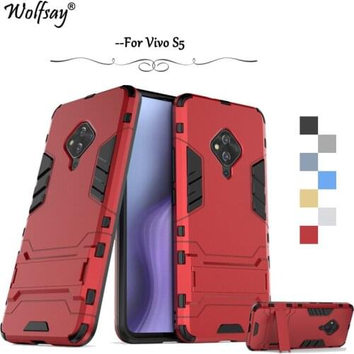 Wolfsay Fitted Case For Vivo S5 Case Shockproof Rubber Silicone Hard Back Phone Bumper Case For Vivo S5 Cover For BBK Vivo S5