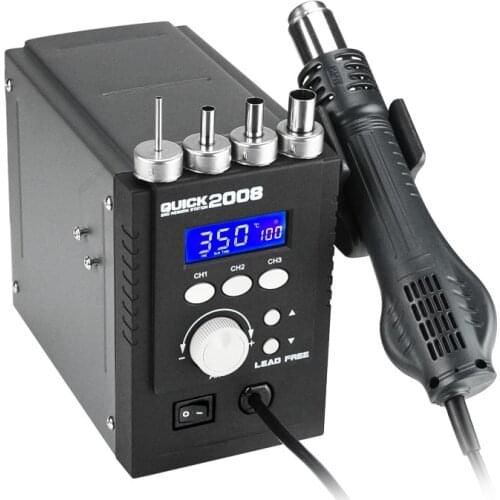 Dismantling and Welding Platform QUICK 2008 Hot Air Gun Digital Display ESD Lead-free Hot Air Platform Welding Platform