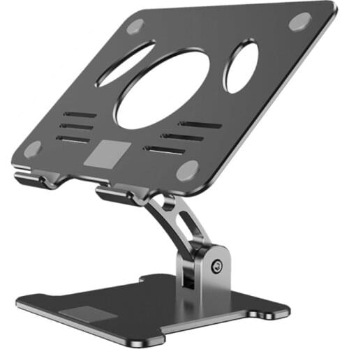 New High Quality Adjustable Aluminum Ergonomic Laptop Tray Double-Layer Laptop Stand Base Lifter For Tablet Laptop Ventilation