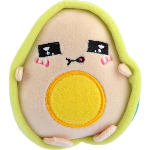 Avocado Pendant Attractive Beautiful Smooth Surface Green Avocado Plush Key Chain for Kids Gift