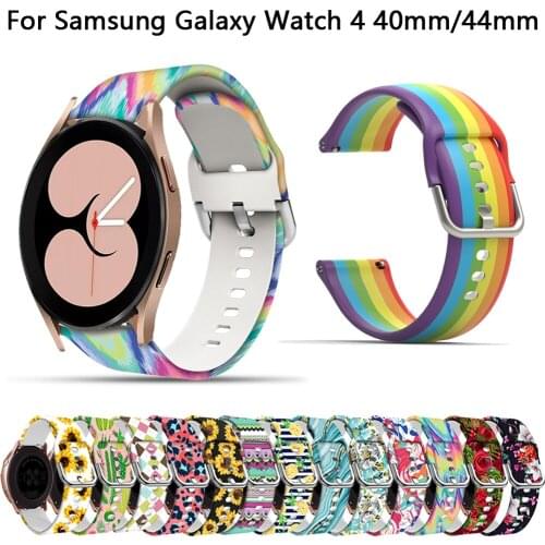 20mm Silicone Strap Bracelet For Samsung Galaxy Watch 4 40mm 44MM Classic 42 46mm Smart Band Galaxy Watch 42mm Active 2 40 44mm
