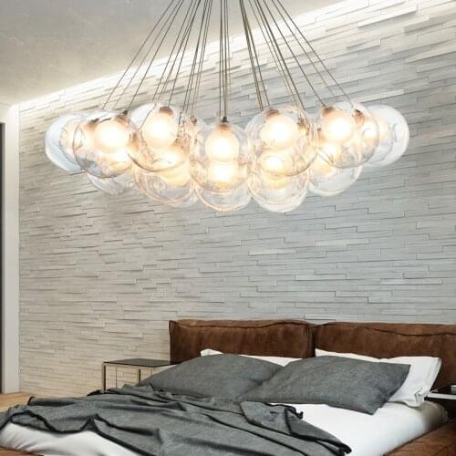 Nordic crystal diamond pendant lamp modern led chandelier hanging lamp avizeler living room decoration nordic decoration home