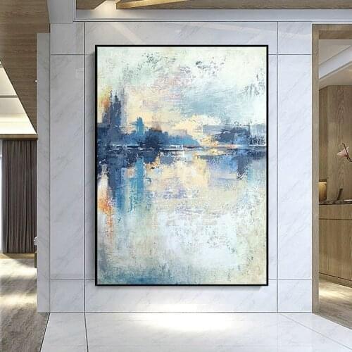 Modern Paintings 100% Hand Painted Abstract Wall Art Landscape Oil Painting On Canvas Picture For Living Room Decor Unframed