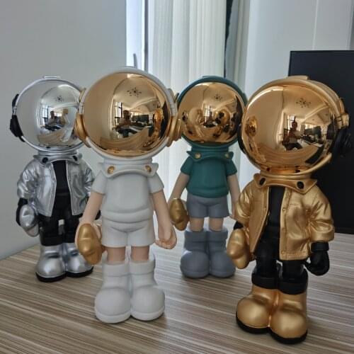 Modern Home Decor Astronauts Large Ornaments Decoration Semi Manual FRP Crafts Painted Home Sculpture And Sculpture Astronaut