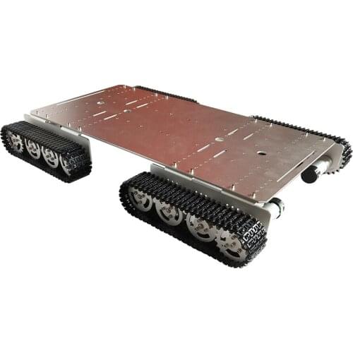 T500 Silver Version Aluminum alloy Smart Tank Car chassis experiment platform,servos,controller,robot install interface