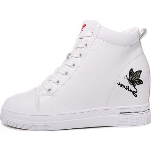 Round Toe Flat High-Top Shoes Side Zipper Solid Color Shoes Women Waterproof Platform Women Shoes